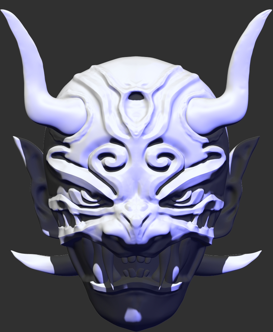 Oni mask sculpt