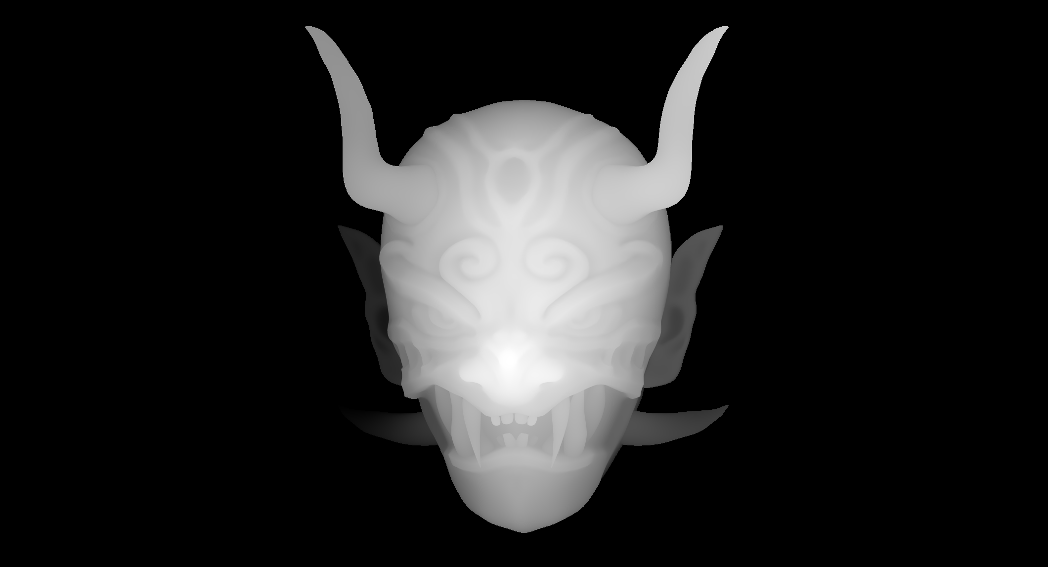 Oni mask depth
